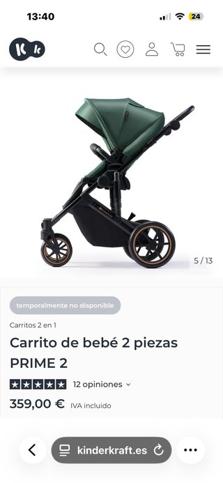 Carrito de bebé 2 piezas PRIME 2
