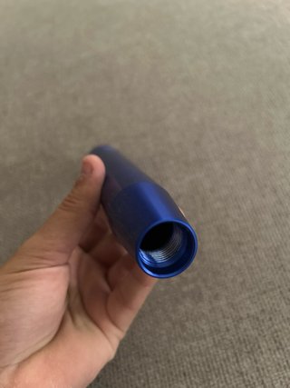 Pomo Palanca Cambios Azul Aluminio