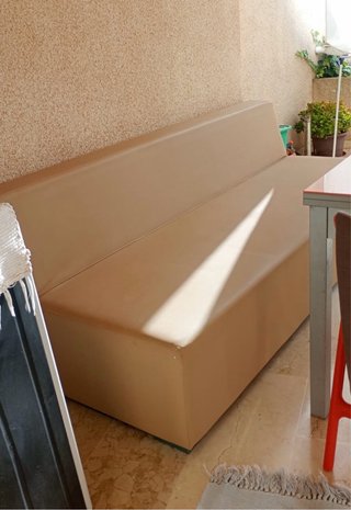 Sofá de Diseño Exterior tela nautica Beige
