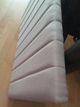 Cabezal de cama beige 90x60x7cm