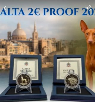 Malta 2€ PROOF 2026 Pareja Monedas