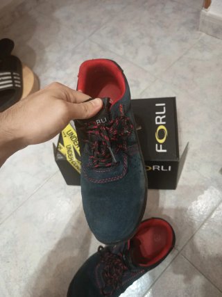 Botas de seguridad FORLI azul y rojo