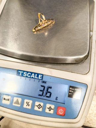 ORO NUEVO 18KT Anillo Lanzadera circonitas rosas