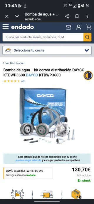 Kit distribución+bomba agua KTBWP3600(SeatVWAudi)