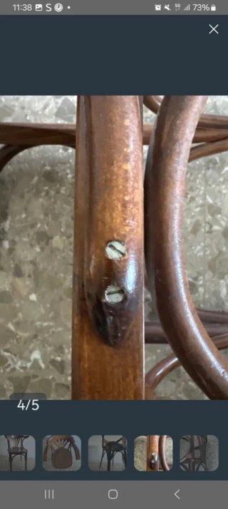 Poltrona in legno stile retrò, nessuna spedizione