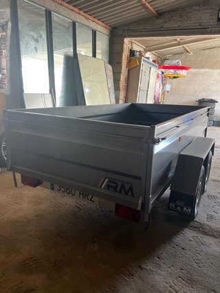 Remolque doble eje 750 kg GRANDES DIMENSIONES