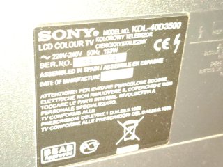 Televisión Sony KDL-40D3500 LCD 40