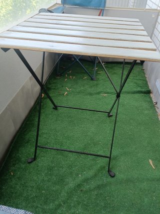 Mesa Terraza Ikea Tarno Madera Metal