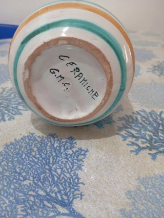 Brocca ceramica dipinta a mano