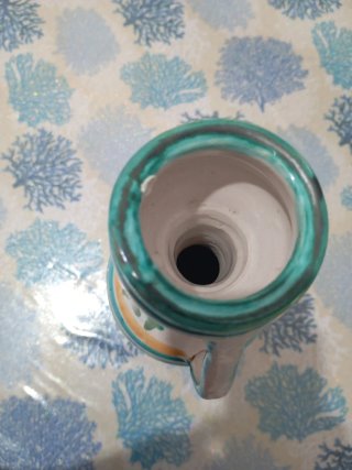 Brocca ceramica dipinta a mano