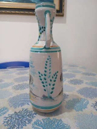 Brocca ceramica dipinta a mano