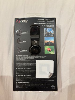Kit Lentes Celly 3 en 1 Universal
