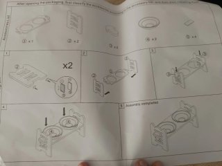 Comedero elevado para perros y gatos muy bonito