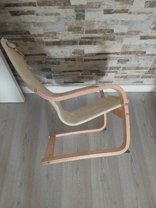Butaca Ikea Madera Beige