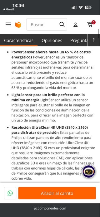Monitor Philips 27 4K LED IPS