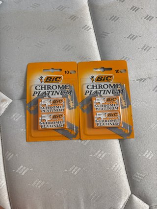 2 Paquetes Cuchillas Bic Chrome Platinum