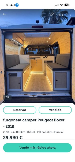 Peugeot Boxer Camper Homologada junio 2025