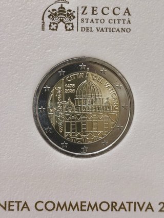 Moneda 2€ Vaticano 2025 Michelangelo