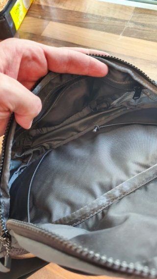 Borsa a spalla The North Face nera e grigia