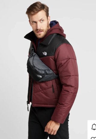Borsa a spalla The North Face nera e grigia