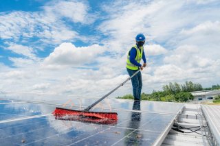 Limpieza de placas solares