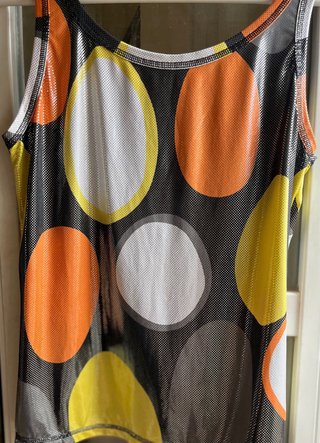 Top Y2K Geométrico Retro Talla M