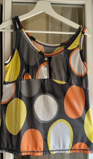 Top Y2K Geométrico Retro Talla M