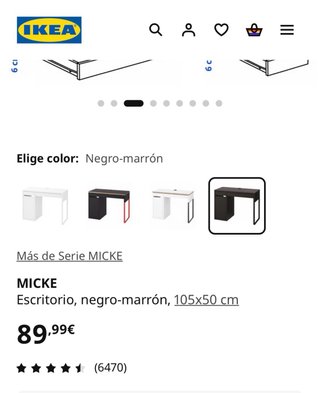 *NUEVO* Escritorio IKEA Micke Negro