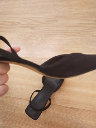 Sandalias destalonadas H&M negras
