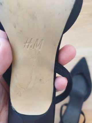 Sandalias destalonadas H&M negras
