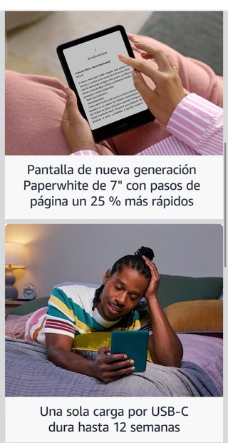 Kindle Paperwhite 7 Negro Octubre 2025