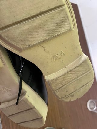 Zapatos Zara Negros Suela Beige