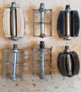 Lote 6 pedales bicicleta vintage