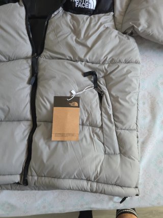 Piumino The North Face grigio e nero