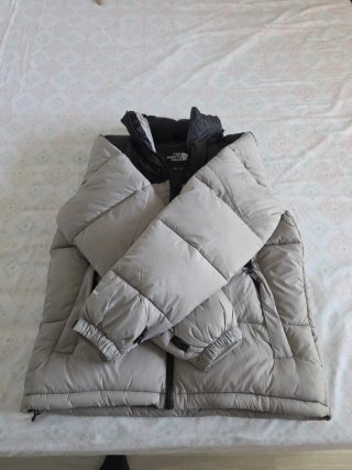 Piumino The North Face grigio e nero