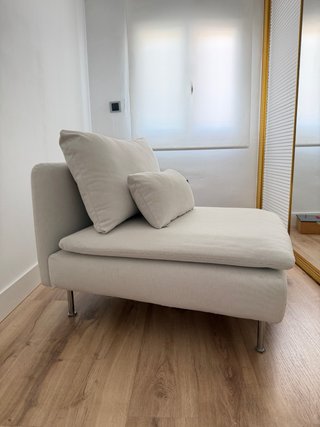 Sillón Chaise Longue Individual IKEA Beige