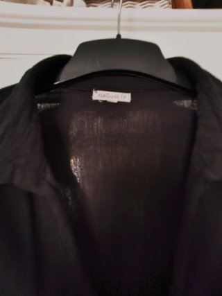 Camisa Negra algodón Natura