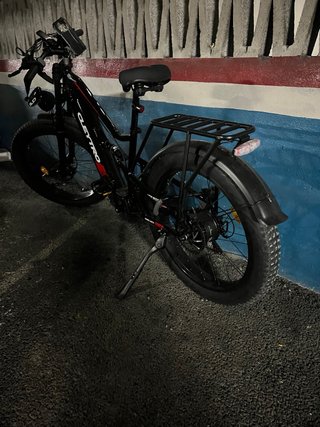 Bicicleta Eléctrica Fat Bike Negra