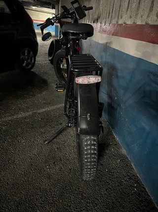 Bicicleta Eléctrica Fat Bike Negra