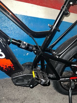 Bicicleta Eléctrica Fat Bike Negra
