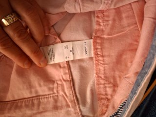Pantalón corto Primark Color Salmón, con cinturón
