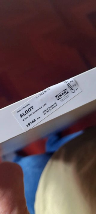 Estantería Algot Ikea Blanca