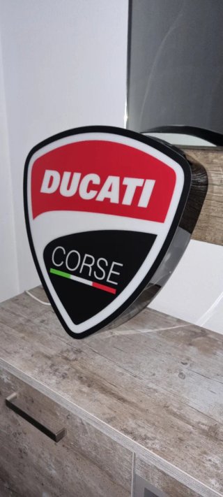 Lámpara Logo Ducati