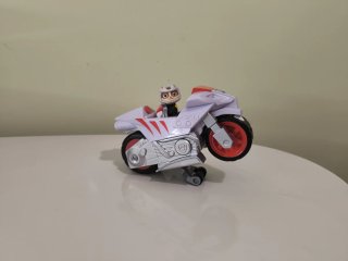 Gato Wildcat con su moto