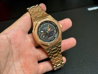G-Shock GA-2100mod Oro Rosa