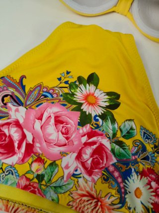 Bikini Rae Amarillo Floral Talla 40