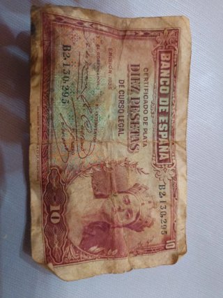 Billete 10 Pesetas 1935 Banco de España