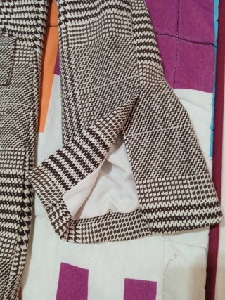 Chaqueta de cuadros para mujer