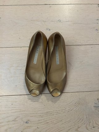 Pura Lopez Zapatos Talla 35 Dorados