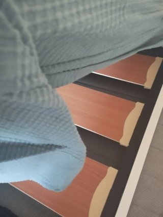 Cama nido con cajón blanco y azul